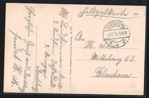 AK Rendsburg, Blick in die Prinzenstrasse