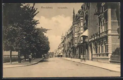 AK Rendsburg, Blick in die Königstrasse