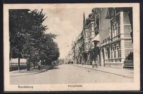 AK Rendsburg, Partie in der Königstrasse