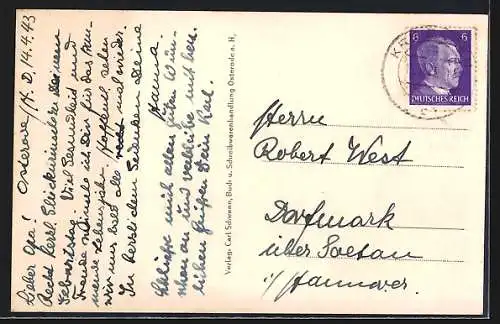 AK Osterode a. Harz, Blick über den Markt