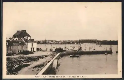 AK La Trinité-sur-Mer, Le Quai et la Rade