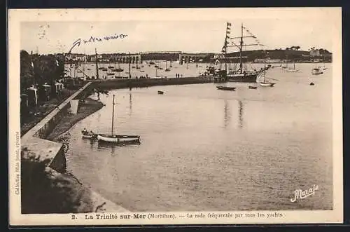 AK La Trinité-sur-Mer, La rade fréquentée par tous les yachts