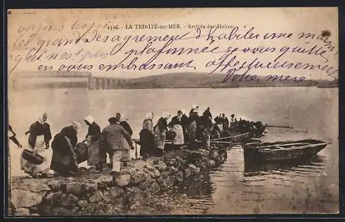 AK La Trinité-sur-Mer, Arrivée des huîtres