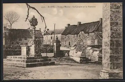 AK St-Avé, Bourg d`Embas, Le Calvaire et la Fontaine