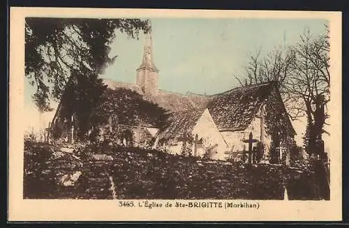 AK Sainte-Brigitte, L`Église de Sainte-Brigitte, Morbihan