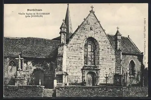 AK Saint-Gobrien, Vieille église près de Josselin