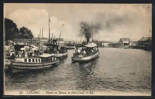 AK Lorient, Départ des bateaux de Port-Louis