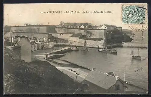 AK Le Palais, Le Port et Citadelle Vauban