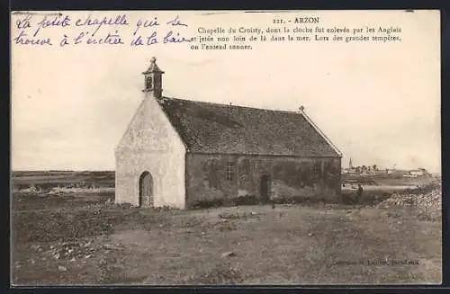 AK Arzon, Chapelle du Croisty près de la mer