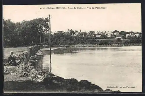 AK Île-aux-Moines, Anse du Guéric et vue du Port Miquel