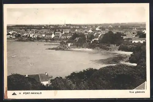 AK Port-Navalo, Vue générale du village côtier et de la baie