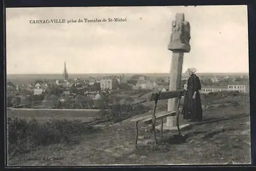 AK Carnac, Prise du Tumulus de St-Michel