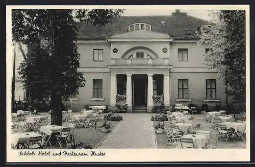 AK Berlin-Steglitz, Schloss-Hotel und Restaurant Huster