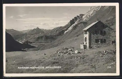 AK Ravensburgerhütte, Berghütte am Spullersee