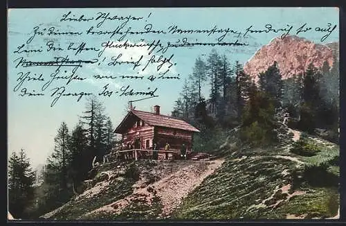 AK Bertahütte, Berghütte mit Mittagskogel
