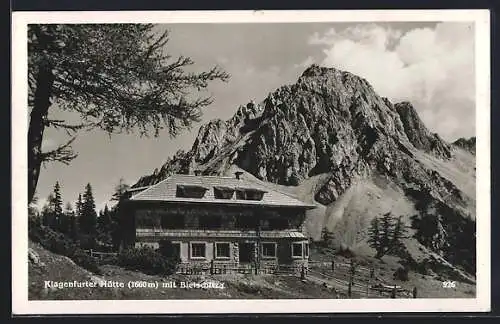 AK Klagenfurter Hütte, Berghütte mit Bielschlitza