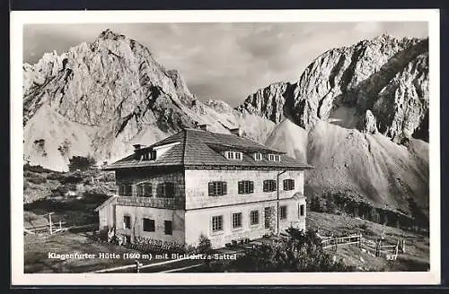 AK Klagenfurter Hütte, Berghütte vor Gipfeln