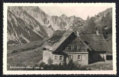 AK Klagenfurterhütte, Berghütte des Ö. A. V. Sektion Klagenfurt