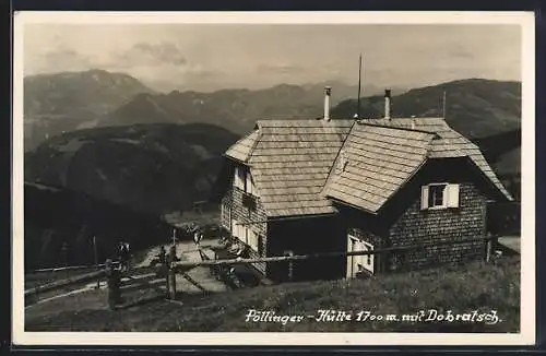 AK Pöllinger-Hütte, Berghütte mit Dobratsch