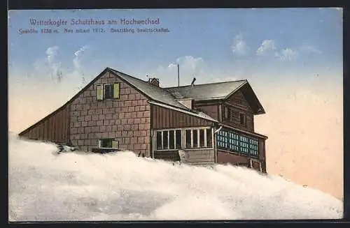 AK Wetterkogler Schutzhaus, Berghütte am Hochwechsel