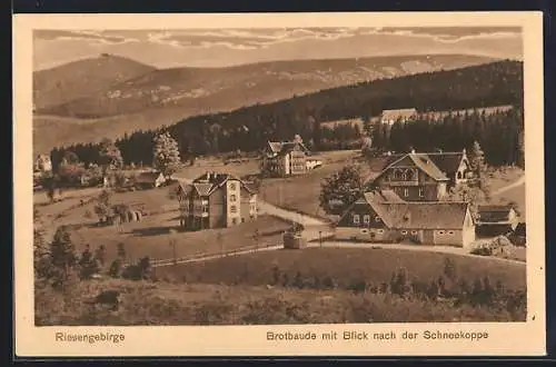 AK Brotbaude, Blick nach der Schneekoppe