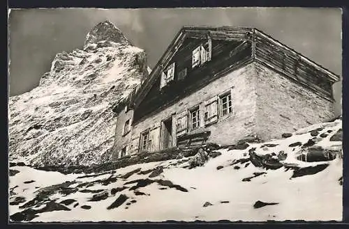 AK Matterhornhütte, Berghütte auf dem Zermatt