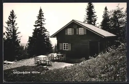 AK Göllerhütte, Ansicht mit kleiner Terrasse