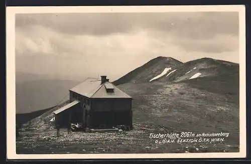 AK Fischerhütte am Hochschneeberg, O. u. ÖAV Sektion ÖTK Wien, Berghütte