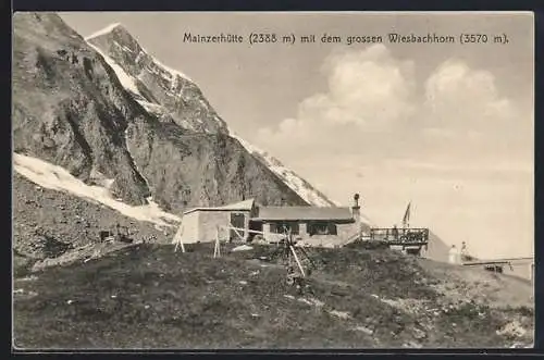 AK Mainzerhütte, Ortsansicht mit dem grossen Wiesbachhorn