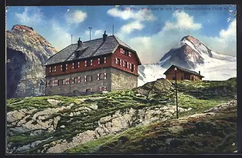 AK Krefelderhütte, Panorama mit dem Kitzensteinhorn