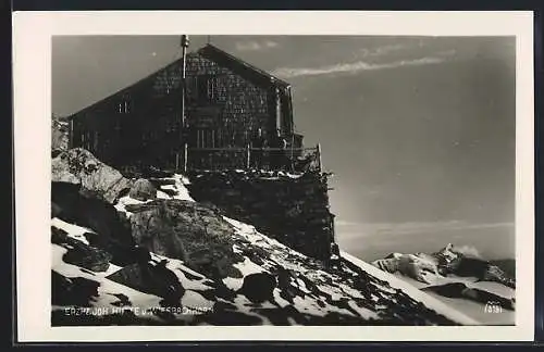 AK Erzherzog-Johann-Hütte a. d. Adlersruhe, Ansicht mit Wiesbachhorn