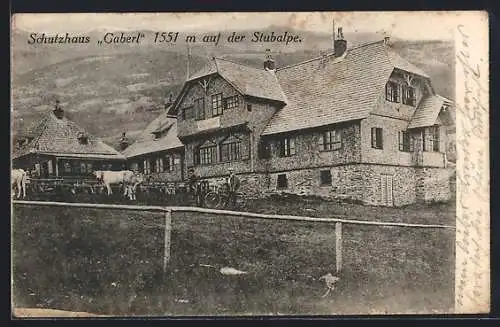 AK Schutzhaus Gaberl, Ansicht auf der Stubalpe