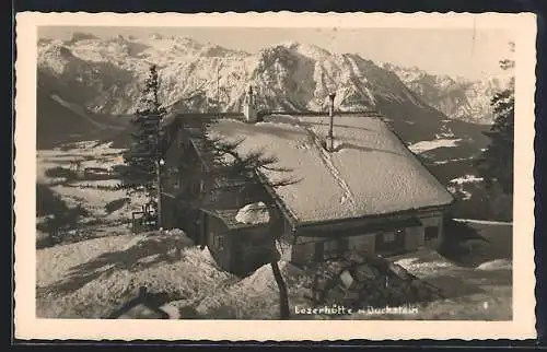 AK Loserhütte, Ansicht mit Dachstein