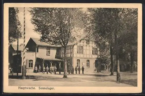 AK Sennelager, Soldaten vor der Hauptwache