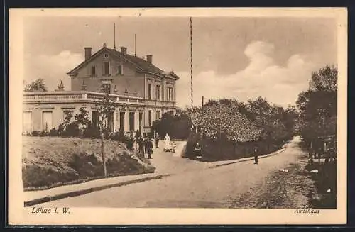 AK Löhne i. W., Blick zum Amtshaus