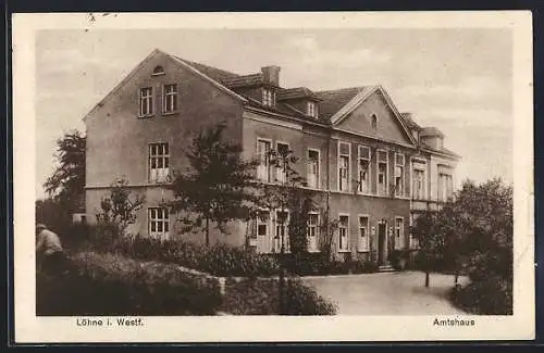 AK Löhne i. Westf., Partie am Amtshaus