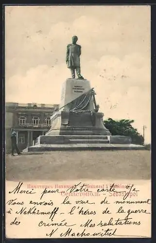 AK Sébastopol, Monument à Nahkimoff