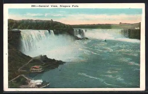 AK Niagara Falls, General View, Niagara Wasserfälle