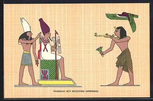 AK Pharaoh seti Receiving Offerings, Ausgrabung