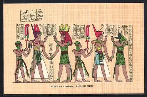 AK Scene of Pharaoh Amenkepeshef, Ausgrabung