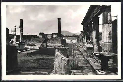 AK Pompei, Tempio di Apollo, Ausgrabung