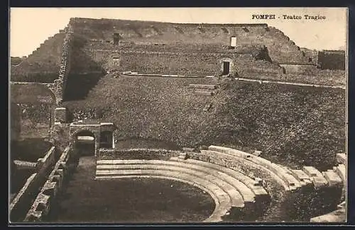 AK Pompei, Teatro Tragico, Ausgrabung