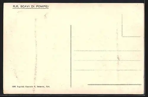 AK Pompei, Casa di A. Coss. Libani, Ausgrabung