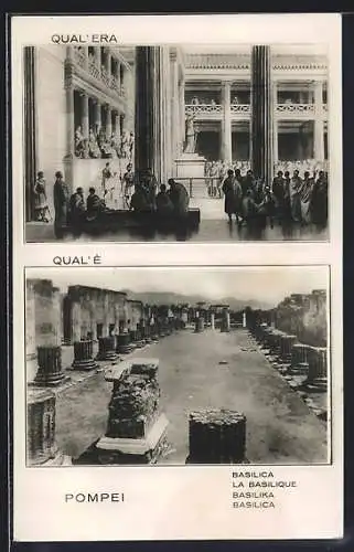 AK Pompei, Qual'era, Qual'e, Basilica, Ausgrabung