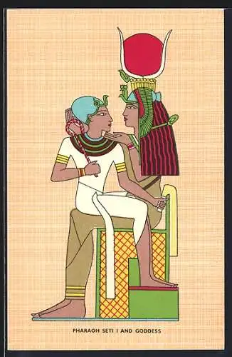 AK Pharaoh seti i and Goddess, Ausgrabung