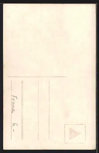 Foto-AK EAS: hübsche Frau denkt an ihren Liebsten