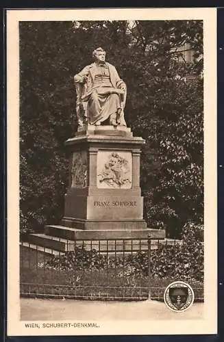 AK Deutscher Schulverein NR 204: Wien, Schubert-Denkmal