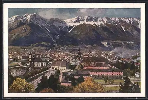 AK Deutscher Schulverein NR.1741: Innsbruck, Panorama