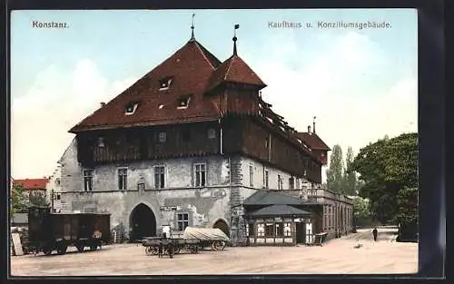 AK Konstanz, Rathaus u. Konziliumsgebäude