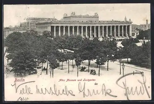 AK Berlin, Altes Museum und Lustgarten